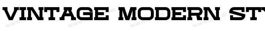 Vintage Modern Style字体转换